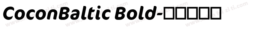CoconBaltic Bold字体转换